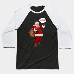 Santa Hates Biden Baseball T-Shirt